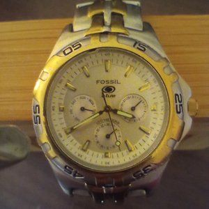 Men's Fossil Gold Tone Wristwatch